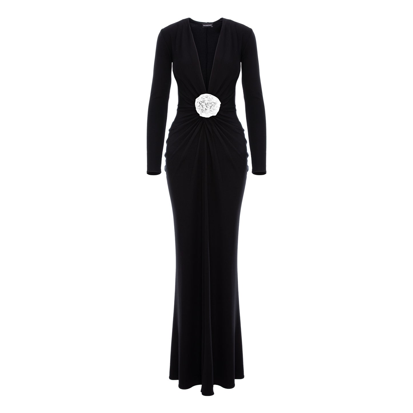Mallorca Jersey Maxi Dress in Black