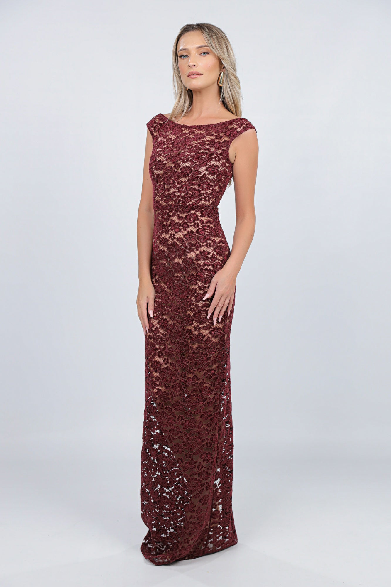 MARSEILLE LACE BURGUNDY