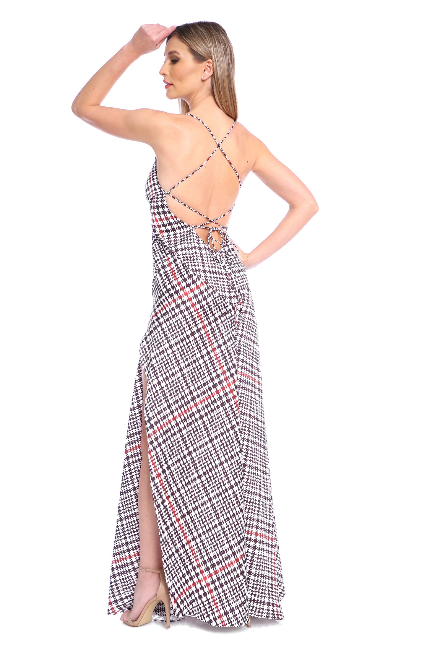 Seville Satin Maxi in London Print