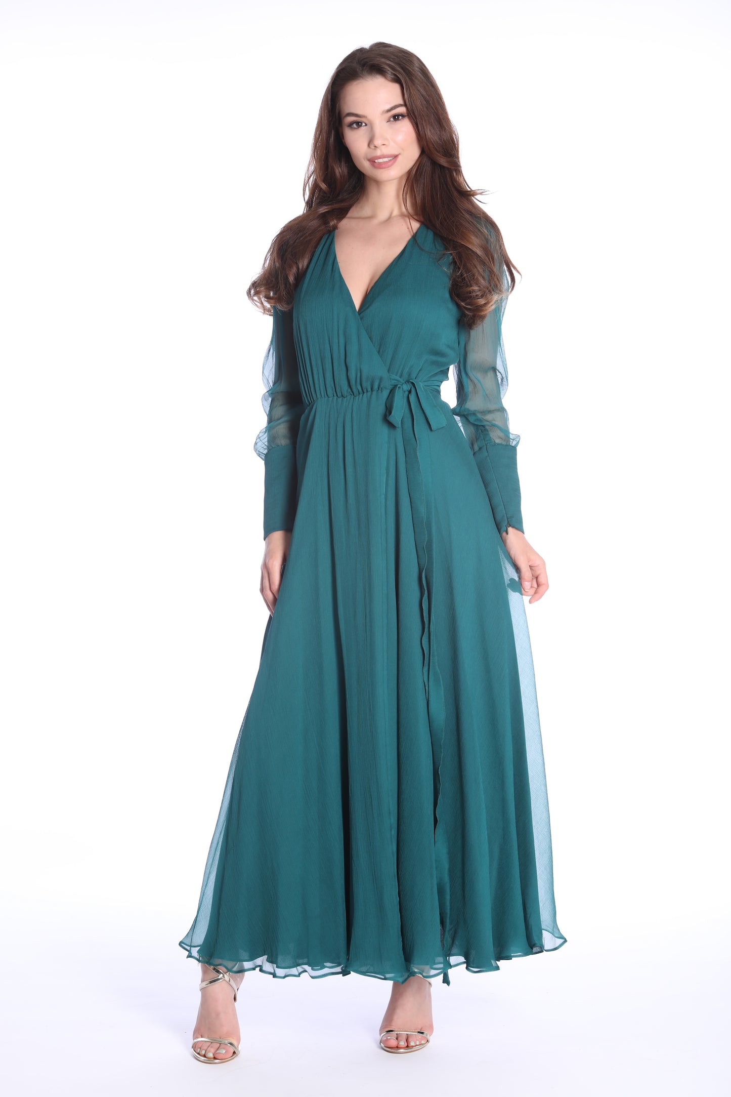 Chianti Midi Silk Dark Green