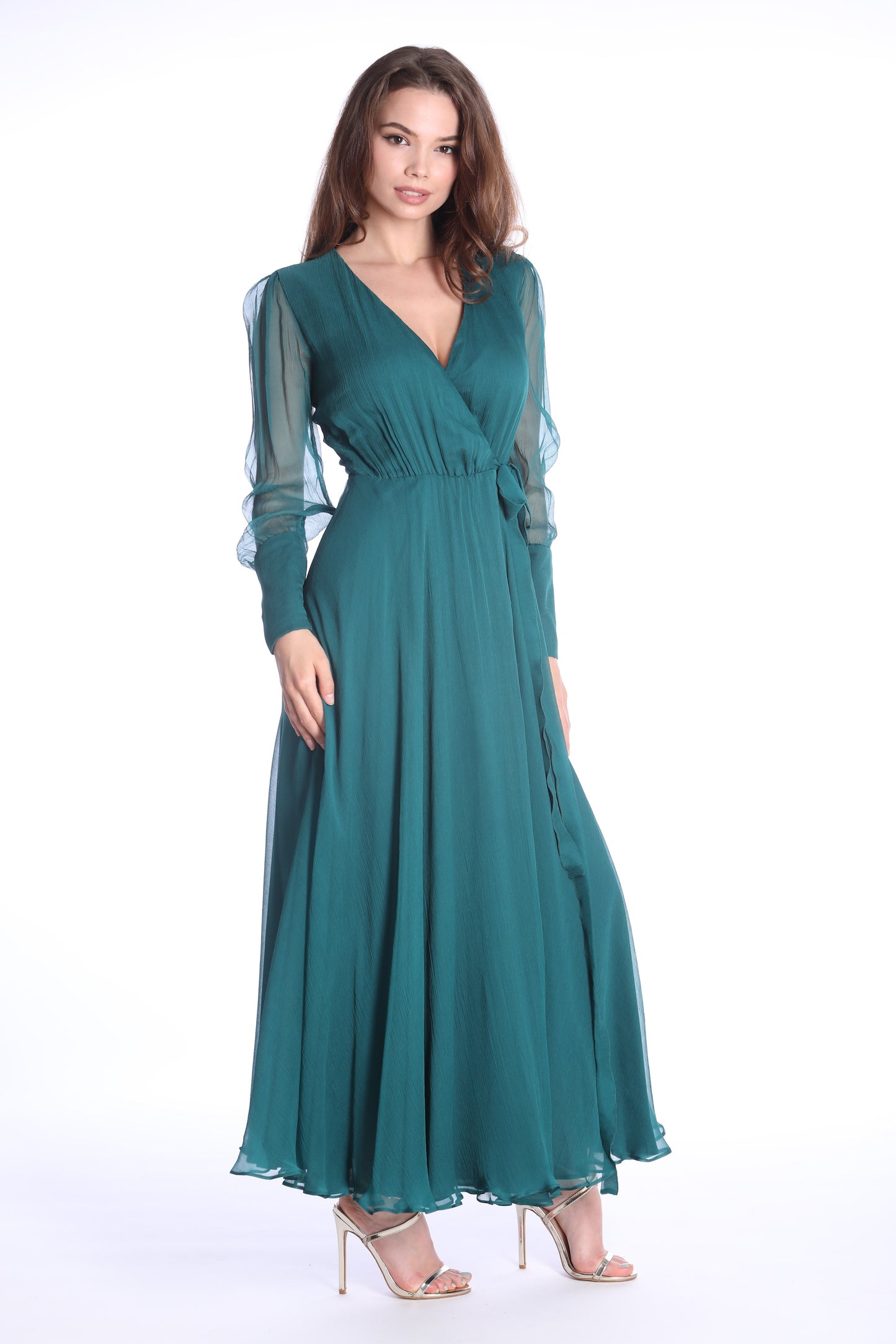 Chianti Midi Silk Dark Green