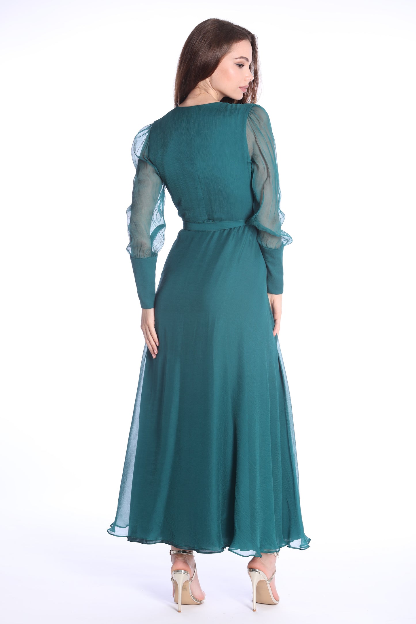 Chianti Midi Silk Dark Green