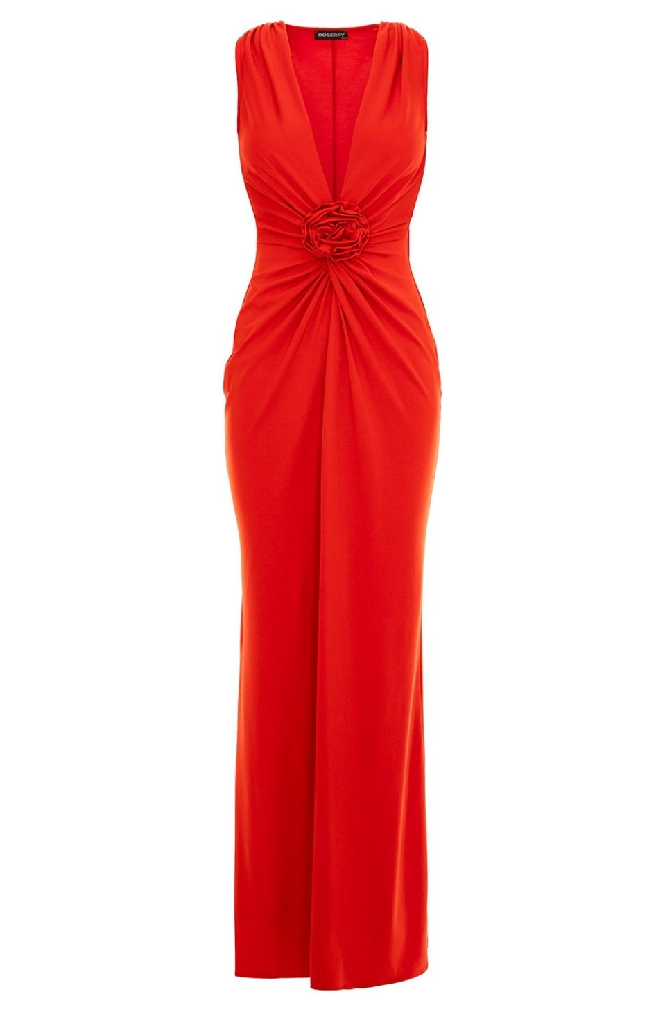Mallorca Glitter Jersey Maxi Dress In Red