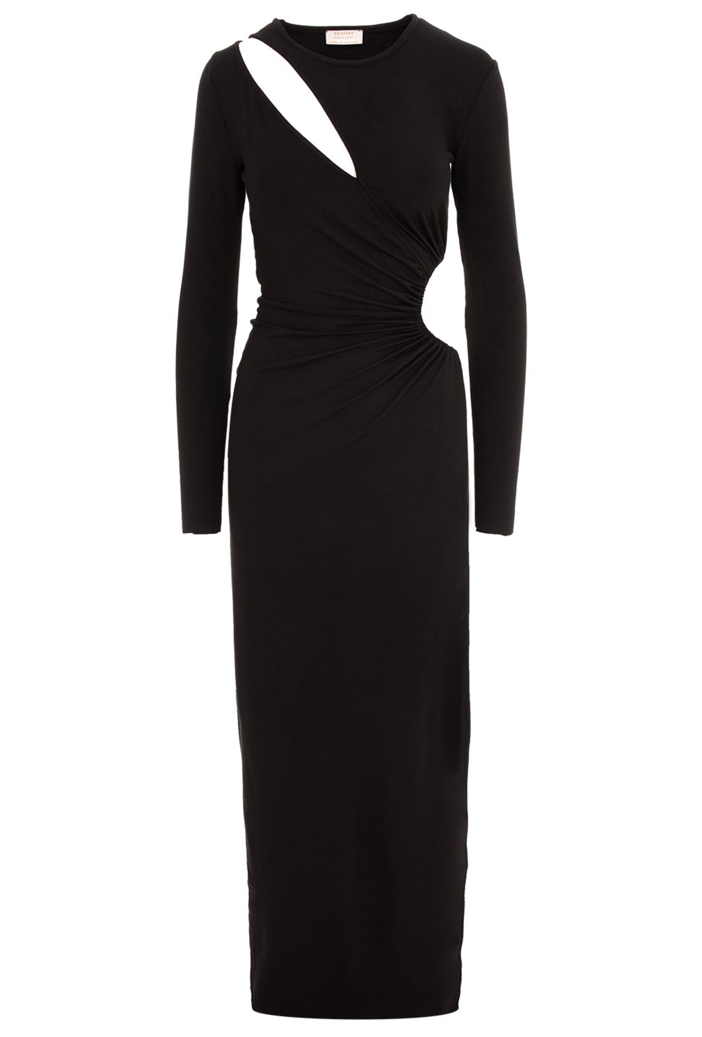 Mykonos Jersey Cut Out Maxi Dresss In Black