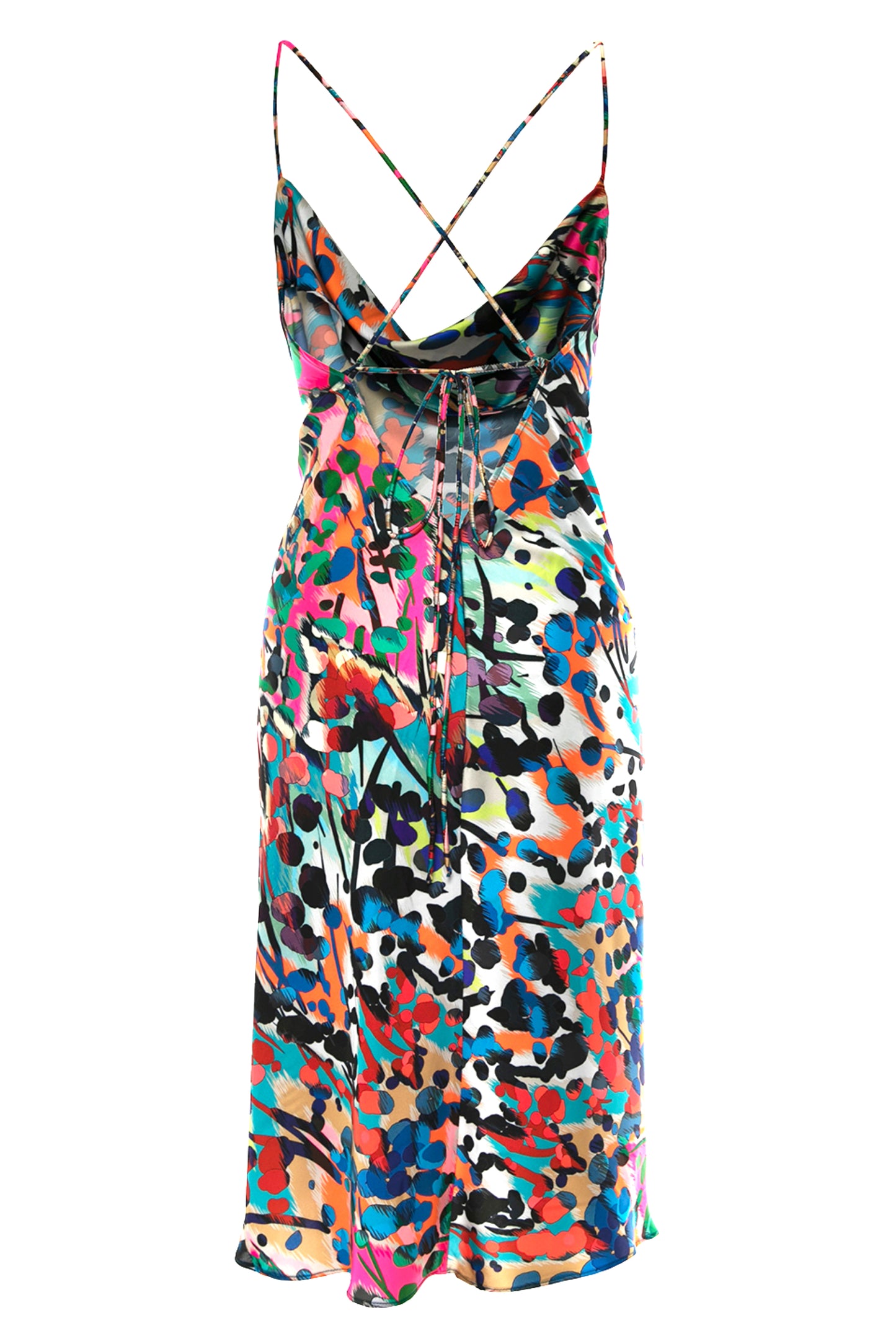 Tulum Midi Jersey Dress in Barcelona Print