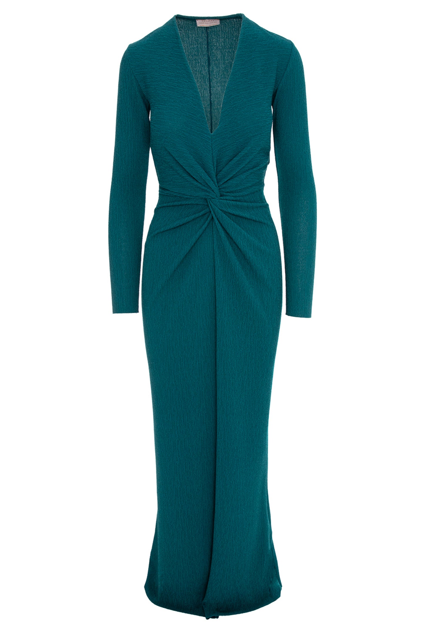 Mallorca Glitter Slinky Jersey Maxi Dress In Green