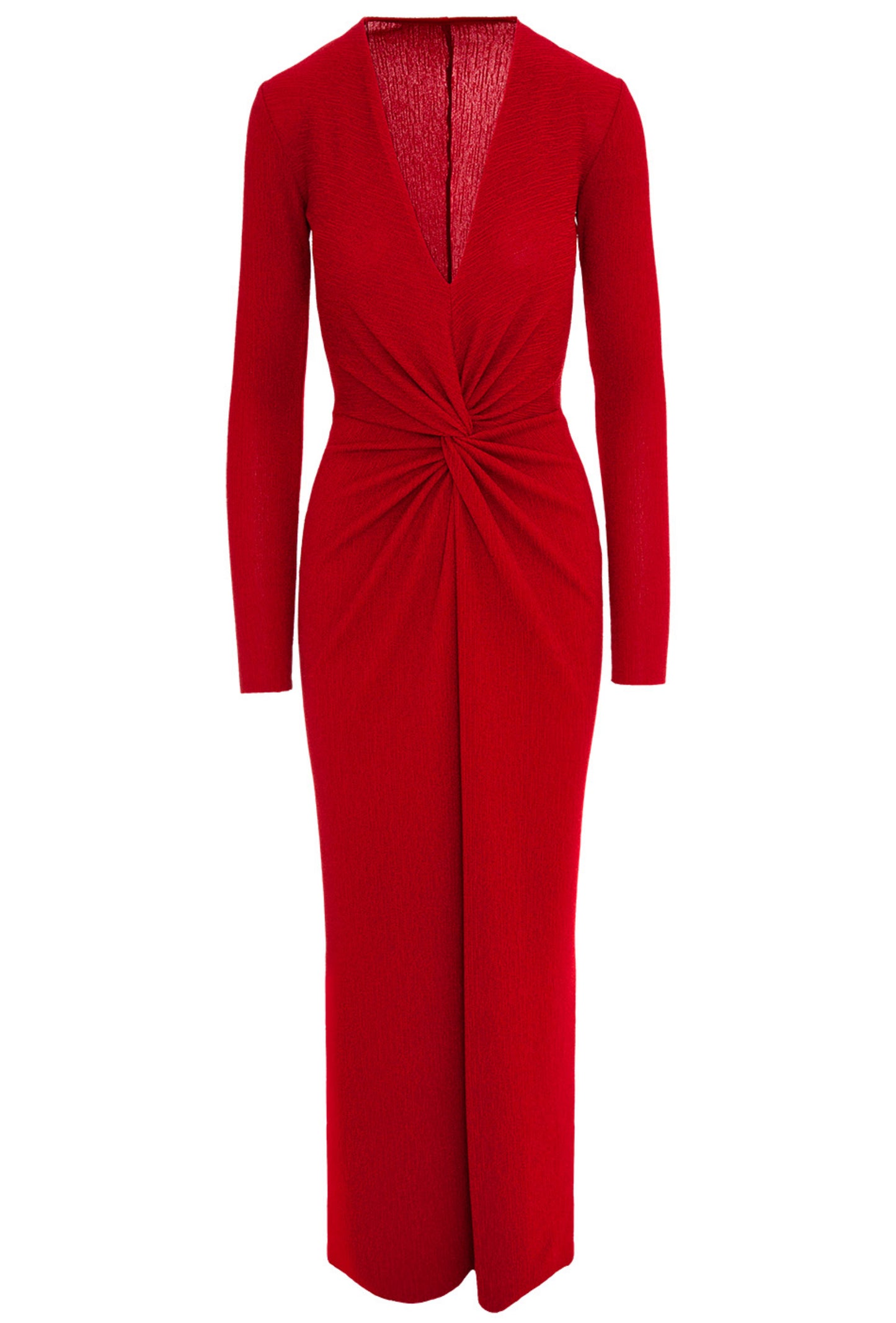 Mallorca Glitter Slinky Jersey Maxi Dress In Red