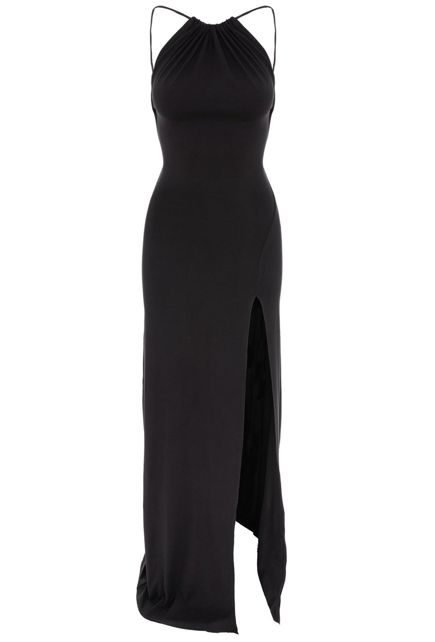 Havana Jersey Maxi Dress In Black