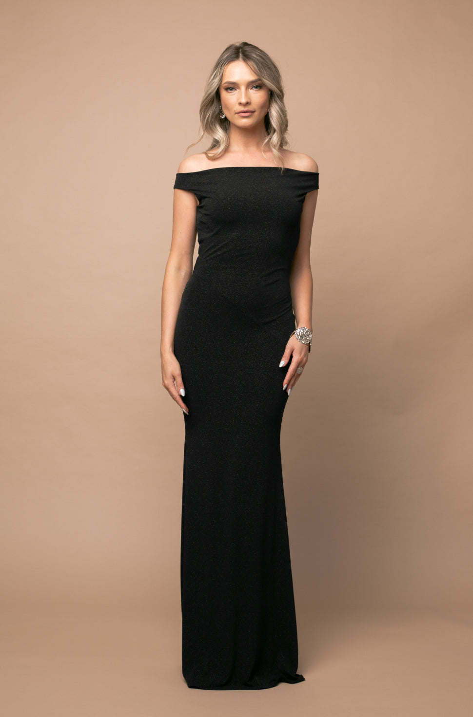 Venice Maxi Jersey Dress In Black
