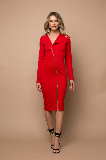 CHELSEA LONG SLEEVE RED