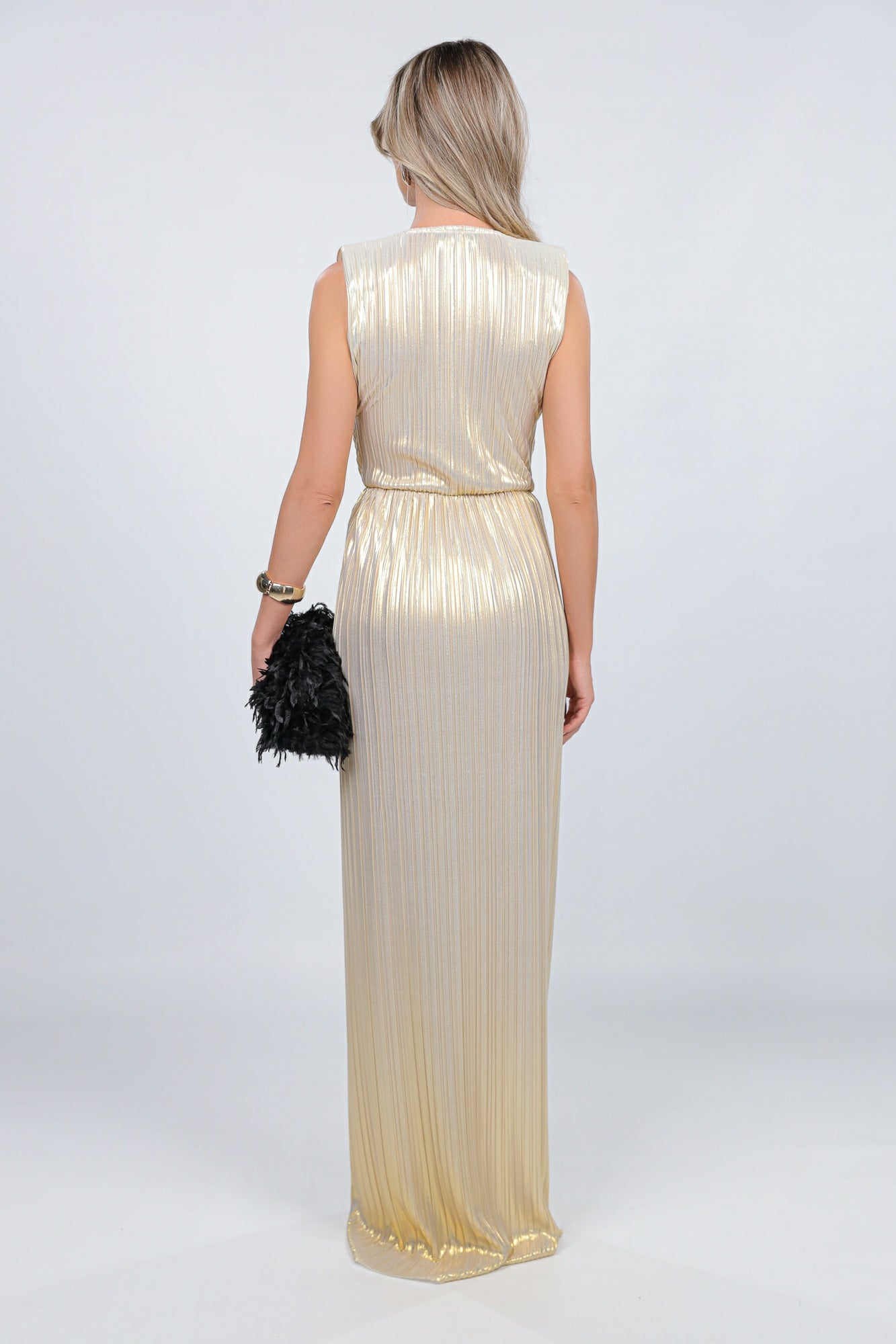 VERONA PLEATED GOLD