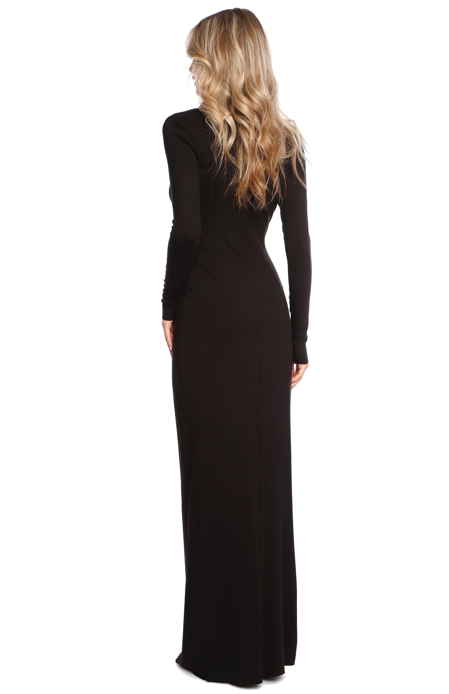 Mallorca Jersey Maxi Dress in Black