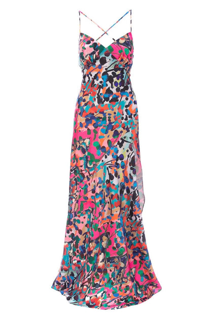 Seville Satin Maxi in Barcelona Print