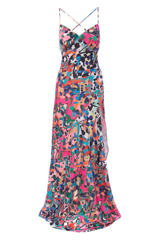Seville Satin Maxi in Barcelona Print