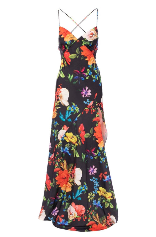 Seville Satin Maxi in Veracruz Print