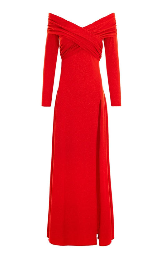 Tuscany Glitter Jersey in Red