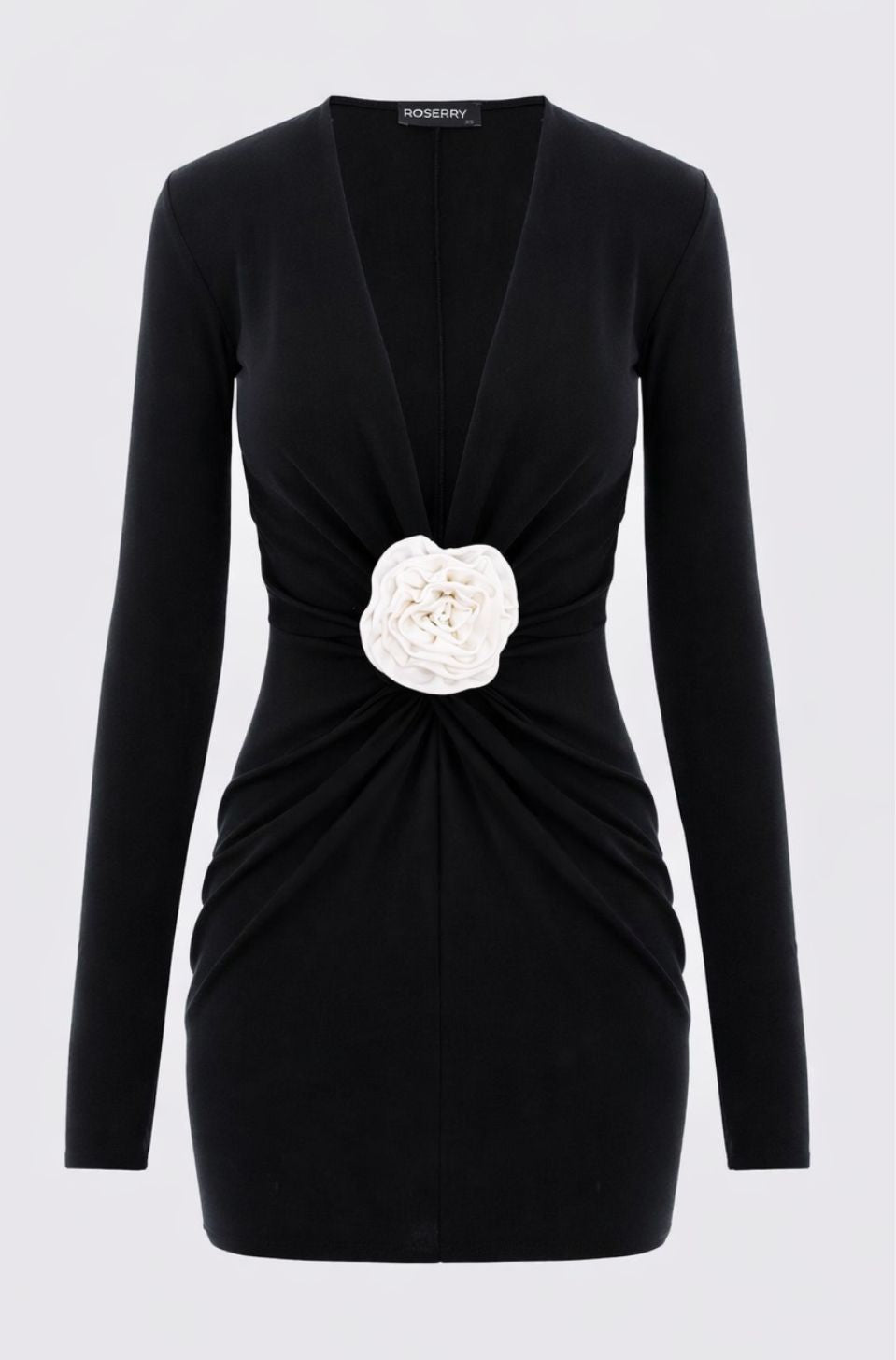 Mallorca Jersey Mini Dress in Black