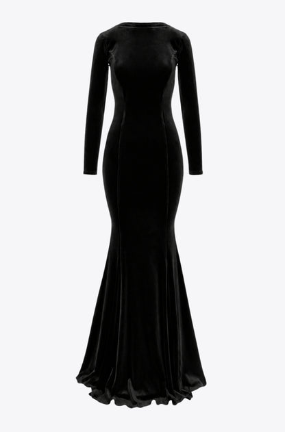 Melbourne Velvet Gown in Black