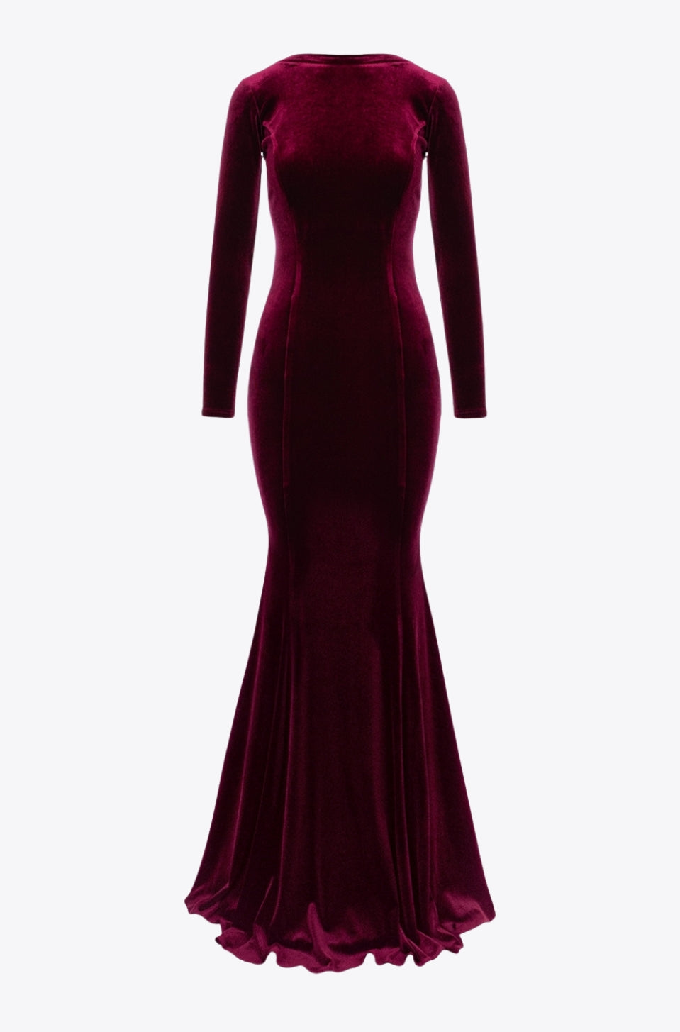 Melbourne Velvet Gown in Burgundy
