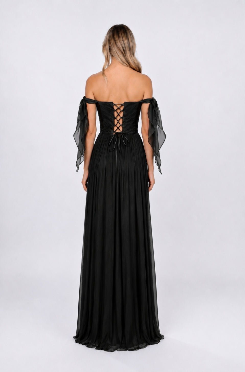 ELIZABETH SILK GOWN BLACK