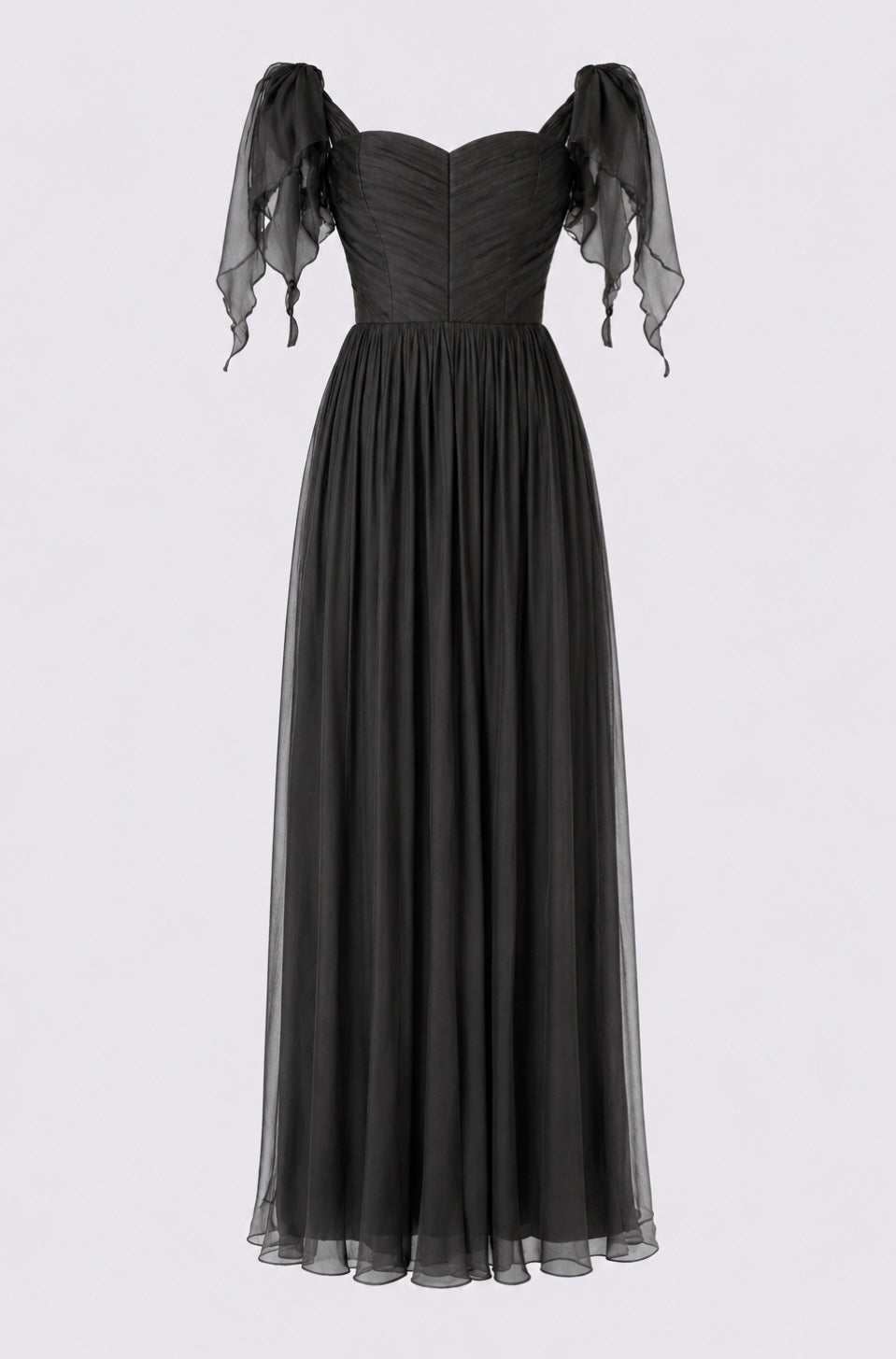 ELIZABETH SILK GOWN BLACK