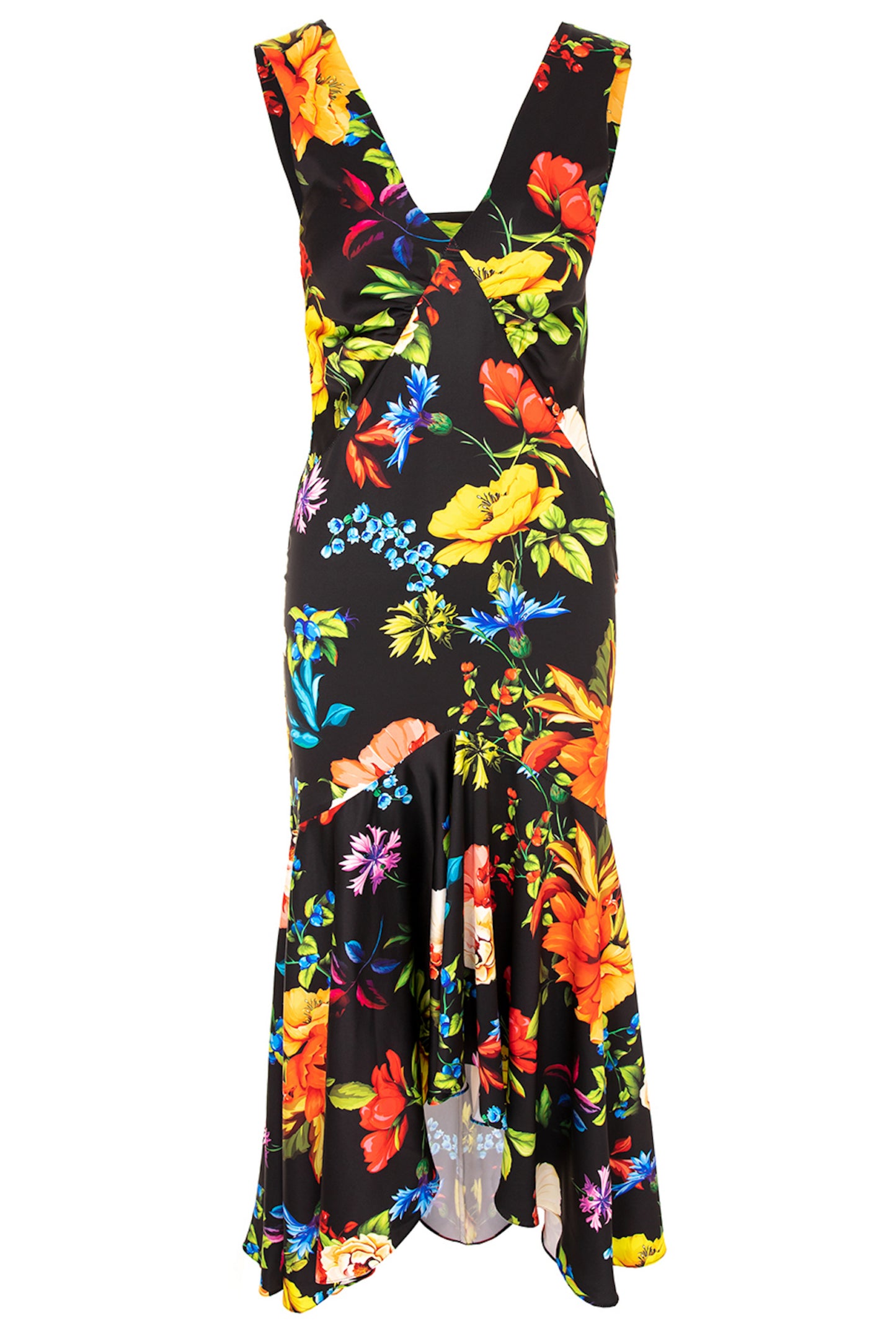 Tango Maxi Satin Dress In Veracruz Print