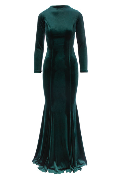 Melbourne Velvet Gown in Green