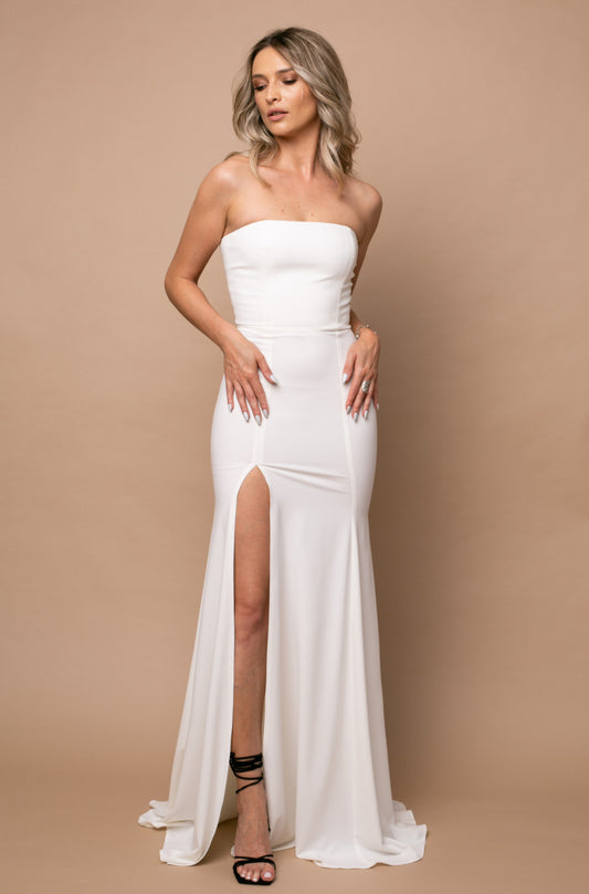 Cannes Maxi Dress In Off White