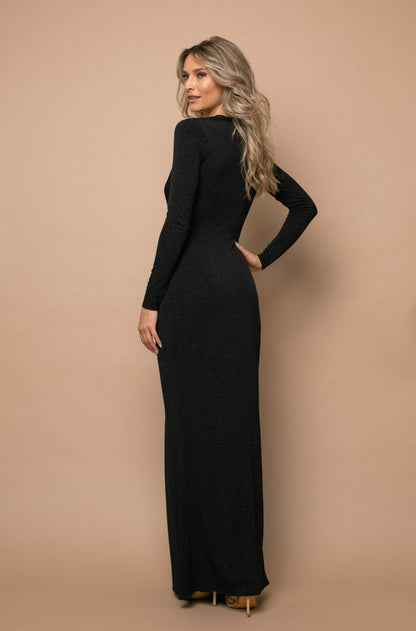 Mallorca Jersey Maxi Dress in Black